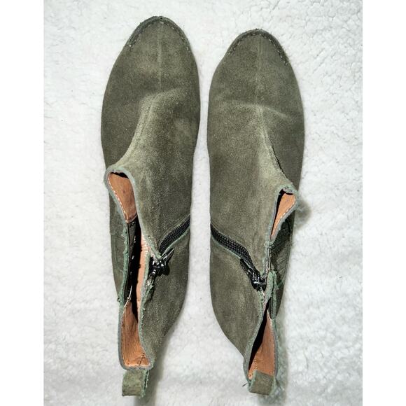 Donald J Pliner green Sport Suede Ankle Boot - BELLE-23 - size 7.5 - E7 - Picture 5 of 6